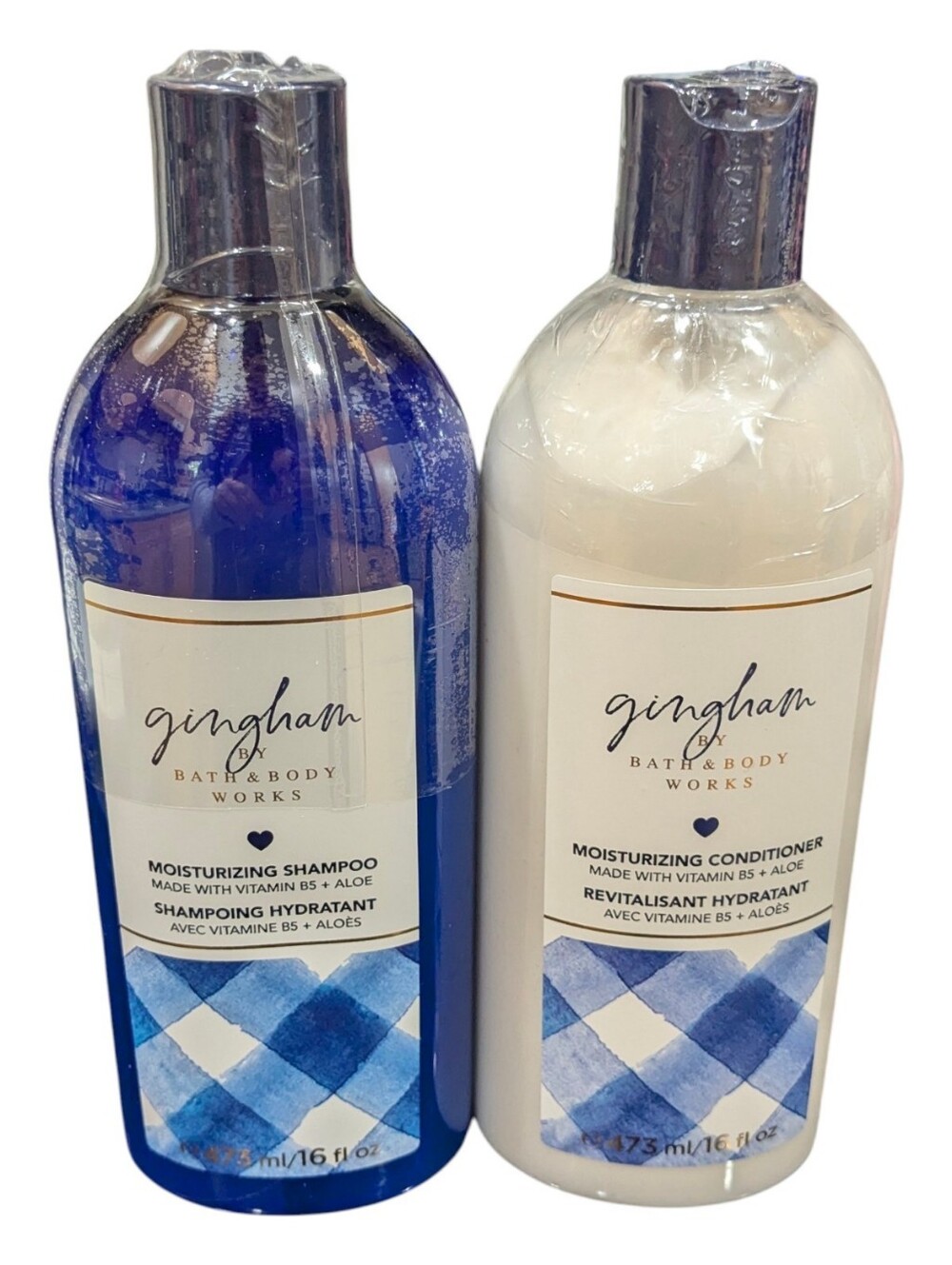 NEW Bath and Body Works Gingham Moisturizing Shampoo & Conditioner